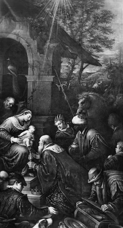   3-Leandro Dal Ponte, detto Bassano-Adorazione dei Magi - Sansepolcro, Museo Civico Sansepolcro